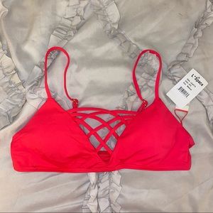 L*Space Sensual Solid Jaime Bikini Top
